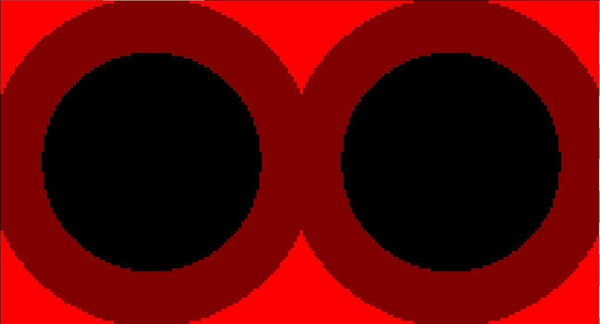 Visualization of the shading-rate regions for both eyes